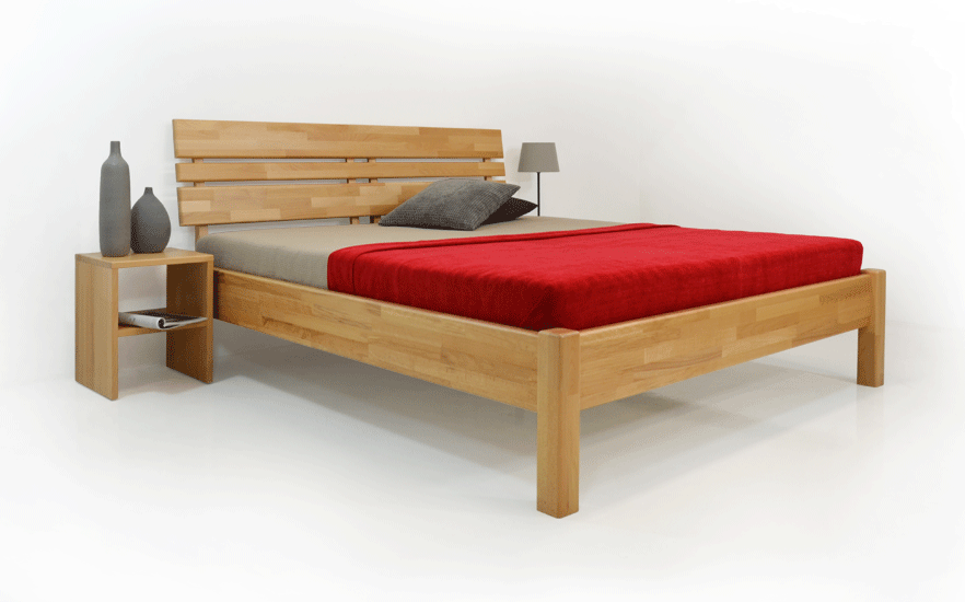 Levně Postel GWdesign Kleopatra Rozměr: 100x200 cm, Moření: Buk-B0