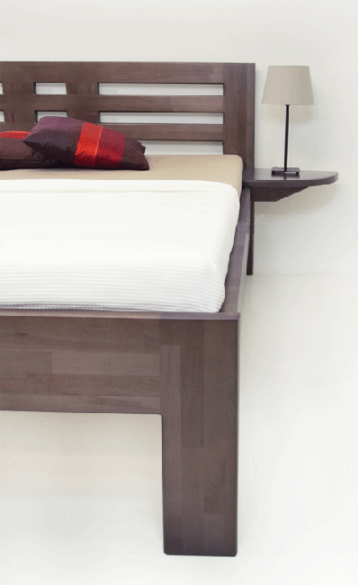 Postel GWdesign Klára Rozměr: 90x200 cm, Moření: Buk-B0 (obrázek 3)