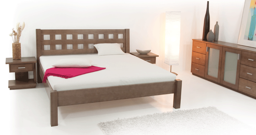 Levně Postel GWdesign Kira Rozměr: 140x200 cm, Moření: Buk-B0