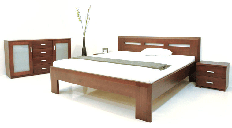 Postel GWdesign Caspo Rozměr: 90x200 cm, Moření: Buk-B0 (obrázek 4)