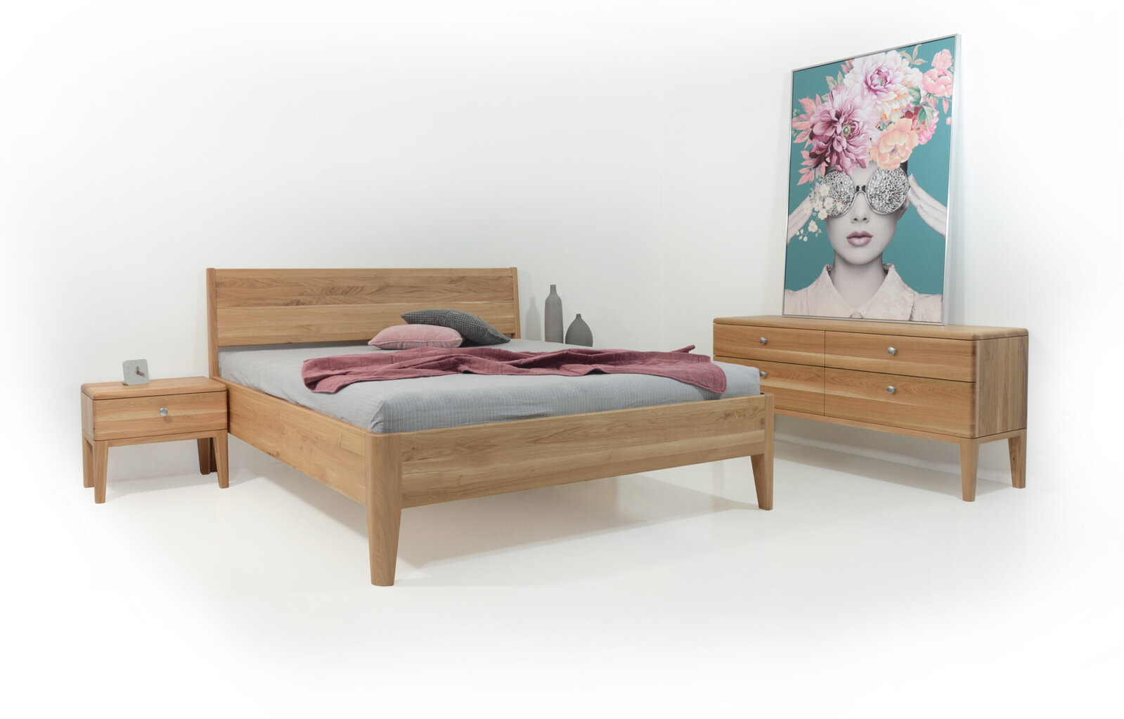Levně Postel GWdesign Rika Rozměr: 100x200 cm, Moření: Buk-B0