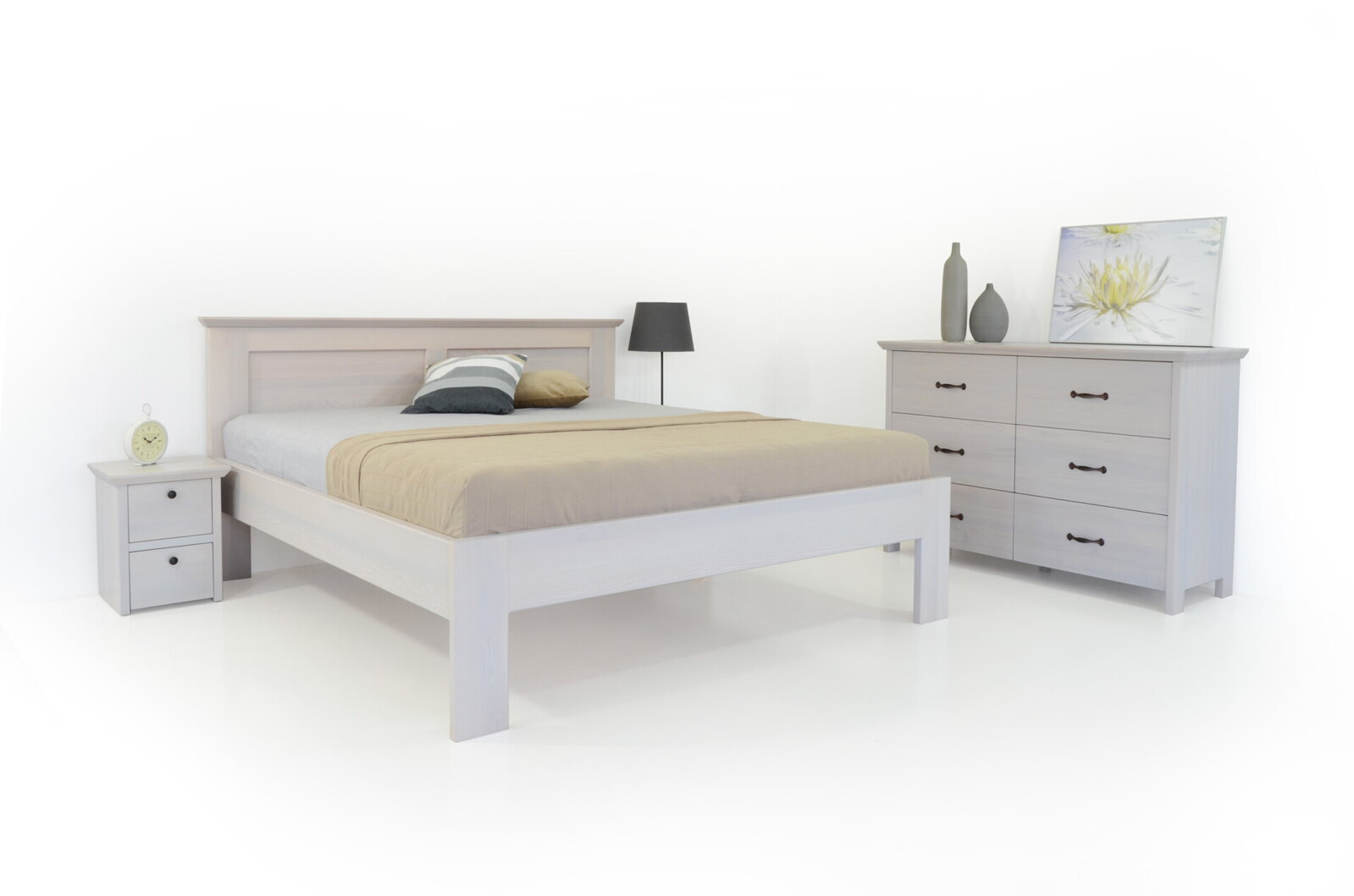 Levně Postel GWdesign Anna Rozměr: 100x200 cm, Moření: Dub-D0
