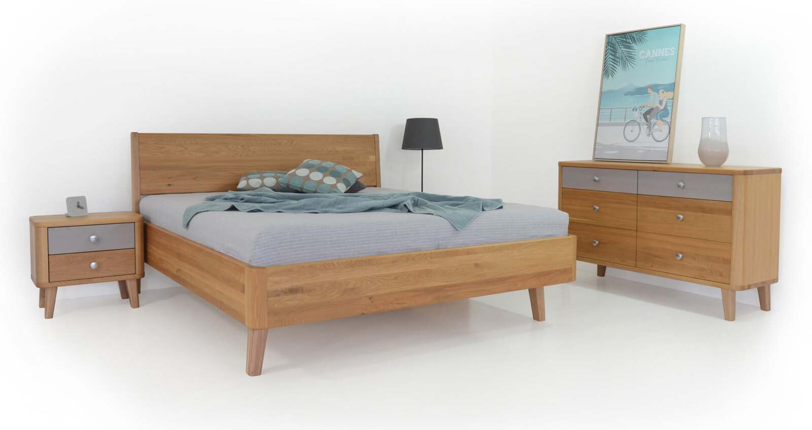 Postel GWdesign Nina Rozměr: 90x200 cm, Moření: Buk-B0 (obrázek 5)