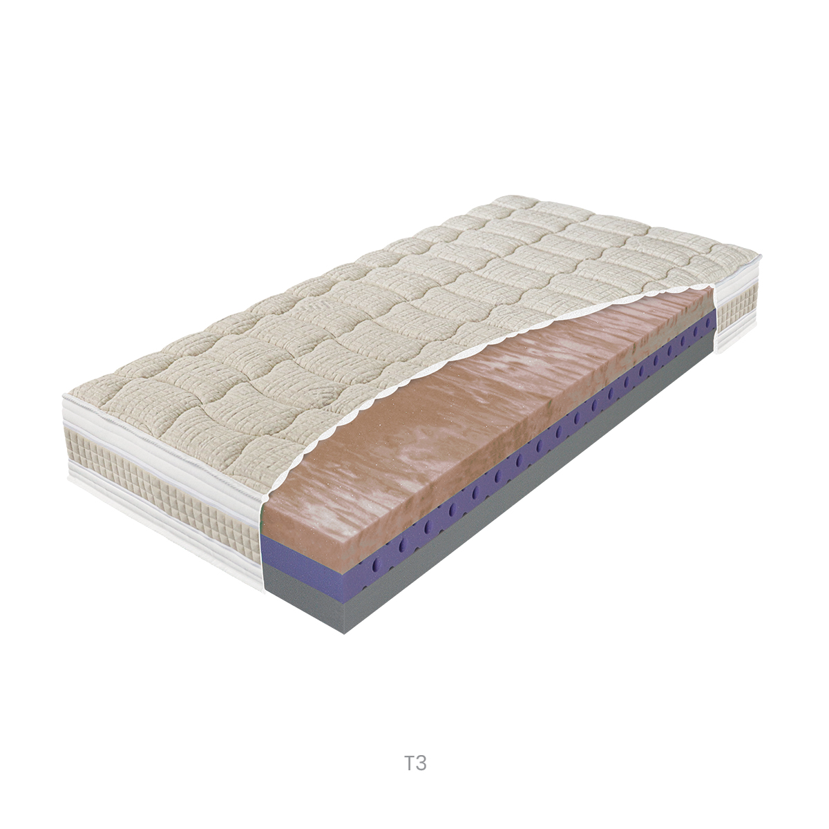 Levně Zdravotní matrace Materasso Biogreen line T3 Rozměr: 100x200 cm
