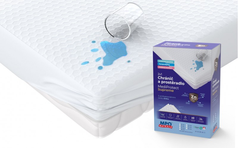 MPO Matrace Chránič a prostěradlo 2v1 MPO MediProtect Supreme Rozměr: 80x200 cm