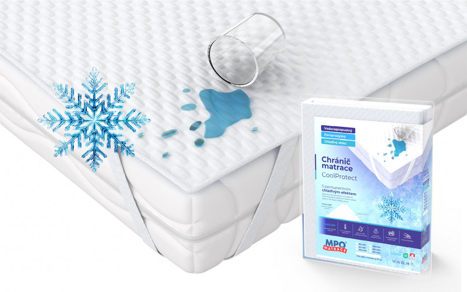 MPO Matrace Chránič matrace MPO CoolProtect Rozměr: 80x200 cm