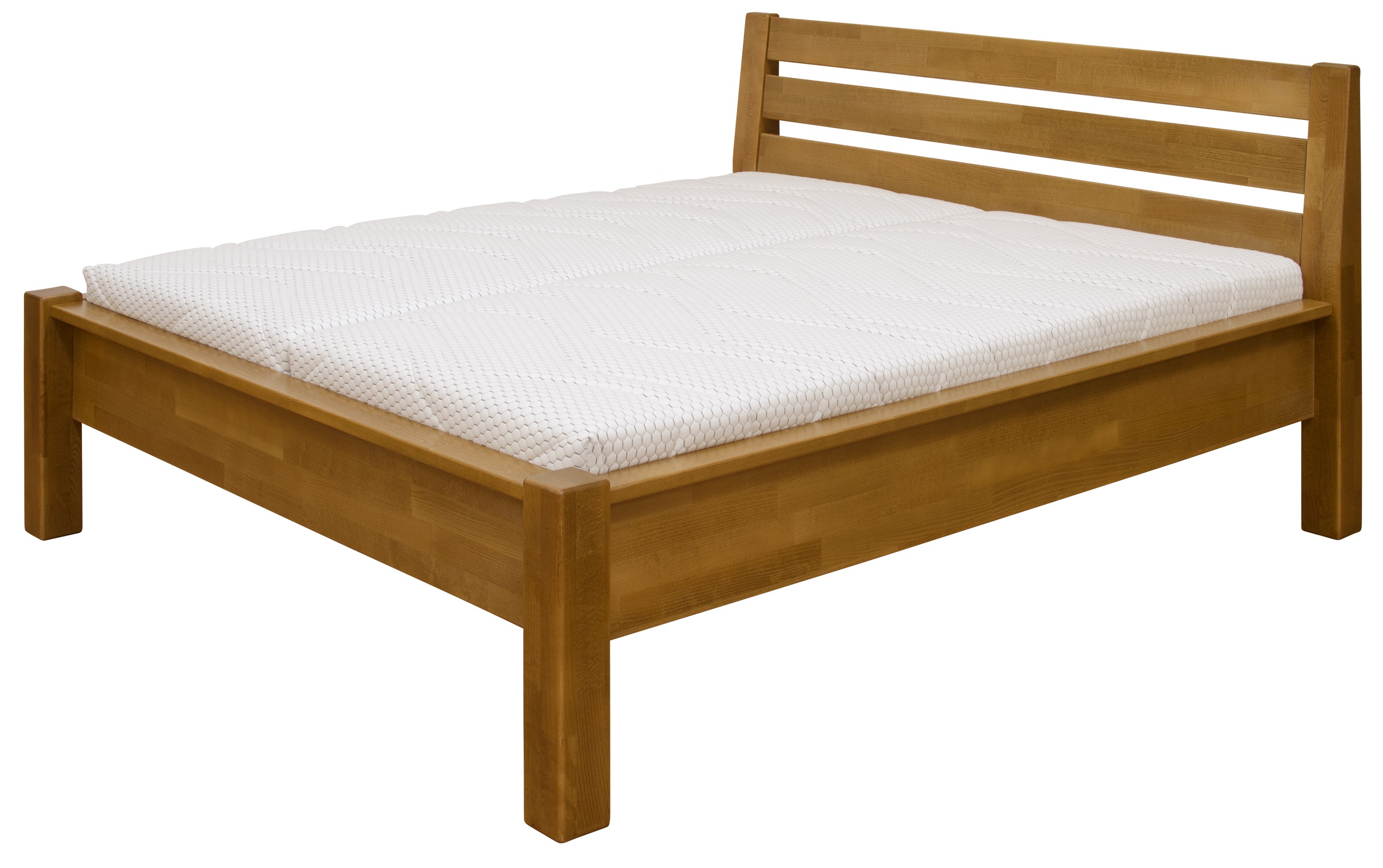 Levně Postel Purtex Nina Rozměr: 160x200 cm, Materiál: Buk, Moření: Bílá