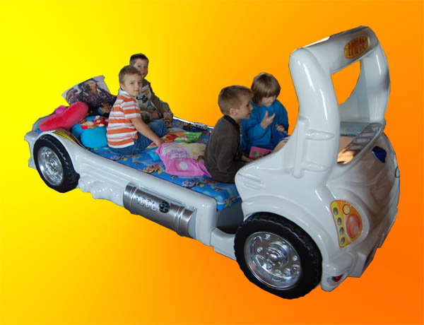 Levně Dětská auto postel Truck bílá