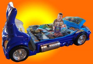 Levně Dětská auto postel Truck modrá