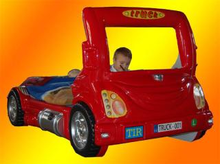 Levně Dětská auto postel Truck červená