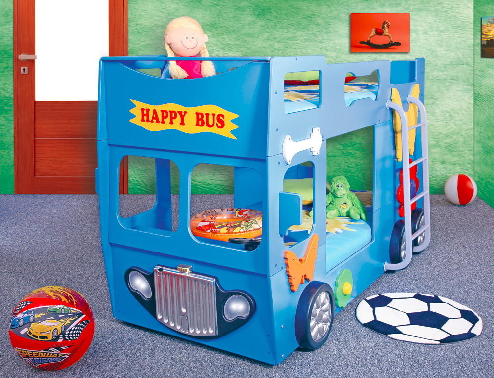 Levně Happy Bus modrý