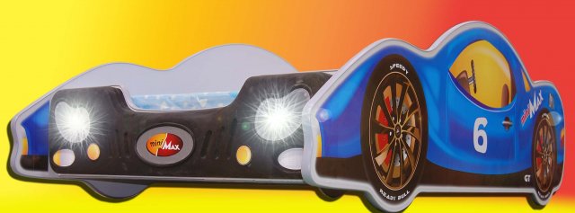 Levně Dětská auto postel miniMax modrý