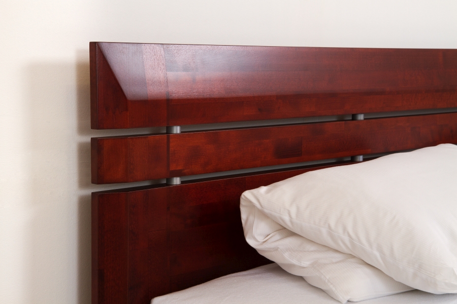 Postel BMB Ella Lux - Dub průběžný Rozměr: 90x200 cm, Provedení rohů: Rovné, Moření: Patina (obrázek 5)