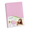 prosteradlo jersey ruzova 100x200 cm