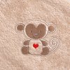 Dětská osuška s kapucí Baby Matex BAMBOO hnědá