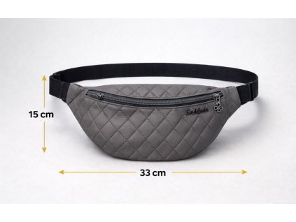 Ledvinka přes rameno, tmavě šedá