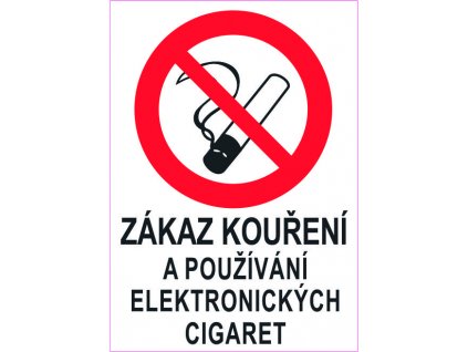 zákaz kouření a používání el. cigaret