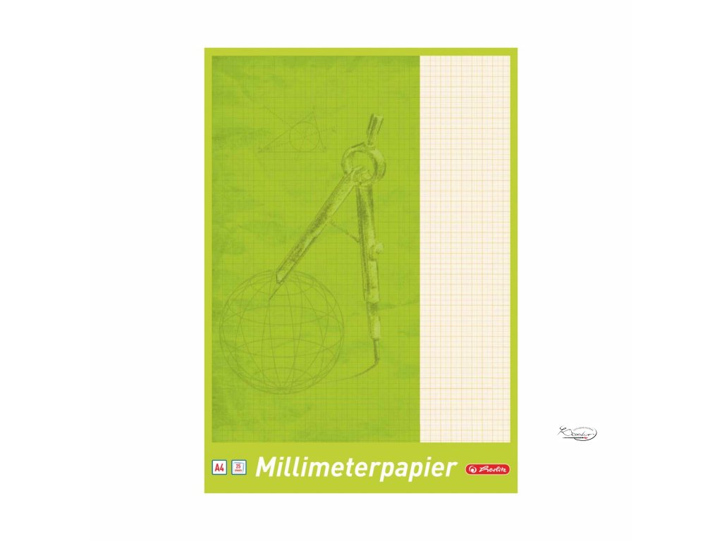 Milimetrový papír v bloku A4 / 25 listů / 80 g / m2 - Výtvarné potřeby  Kreativ