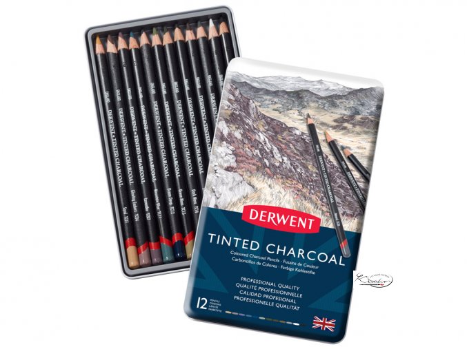 Derwent Tinted Charcoal 12