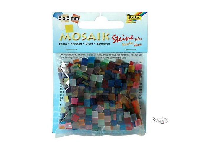 Mozaika plastová 5 x 5 mm - Ledová Mix barev