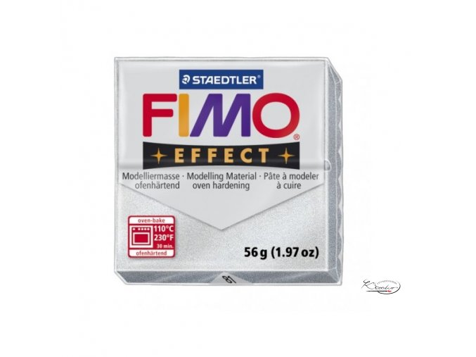 Fimo hmota Effect Metallic - 81 Stříbrná