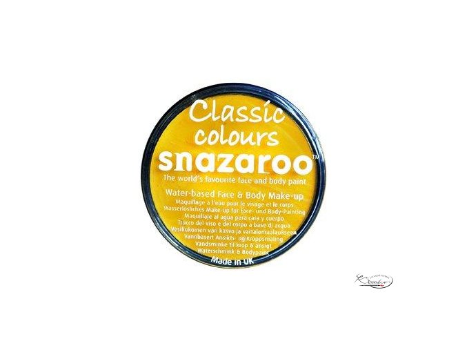 Barva na obličej Snazaroo 18ml - 222 Žlutá