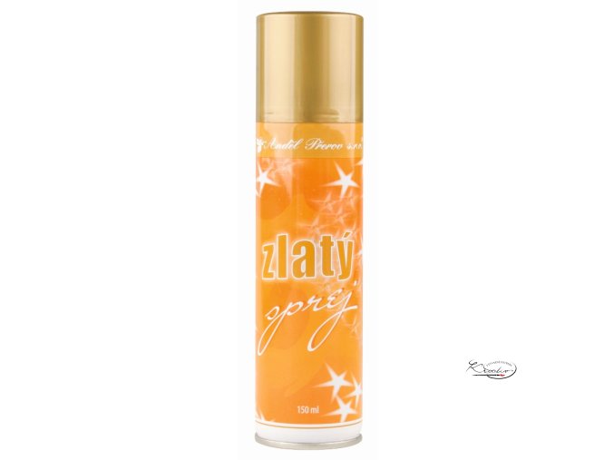 Vánoční sprej - zlatý