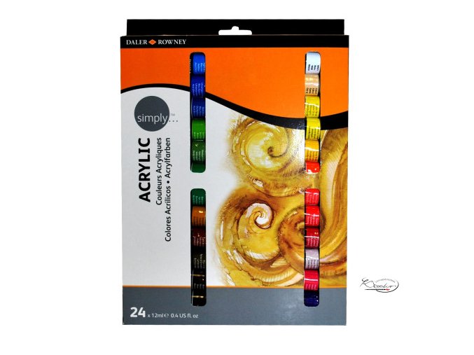 Sada akrylových barev 24x12ml