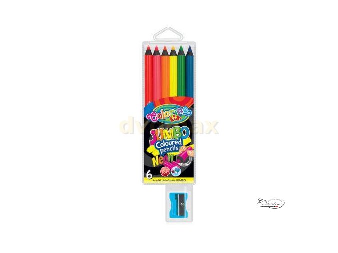 Pastelky Colorino Jumbo Neon 6