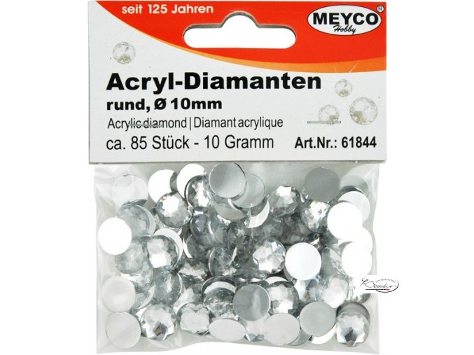 Dekorační diamanty Meyco - 85 ks / 10 mm