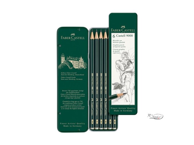 Sada grafitových tužek Faber-Castell 6 ks