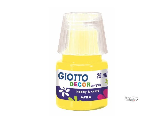 Akrylová barva Giotto Decor Matt 25ml - žlutá