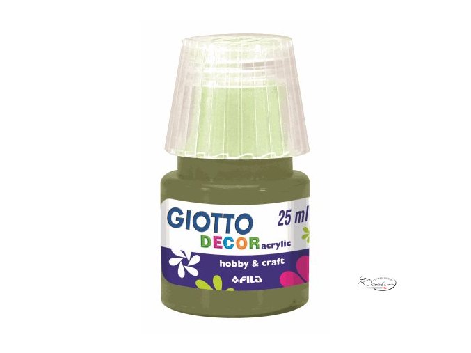 Akrylová barva Giotto Decor 25ml - zelená olivová