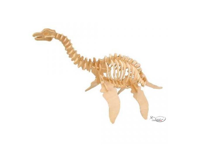 Dřevěná skládačka 3D puzzle - Plesiosaurus