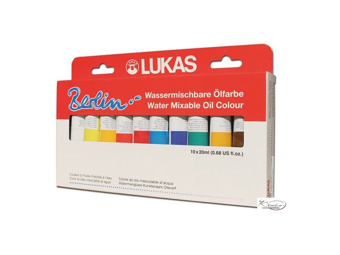 Olejové barvy Lukas Berlin 10x20ml - ředitelné vodou