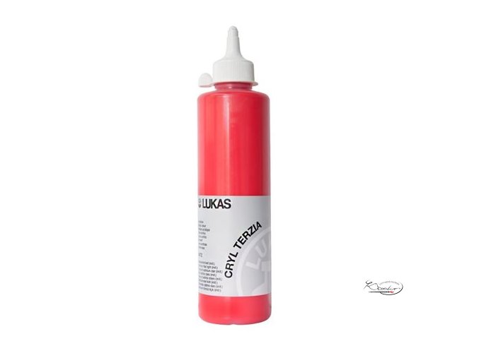 Akrylová barva LUKAS "Cryl Terzia" 500ml - Kadmium červené světlé