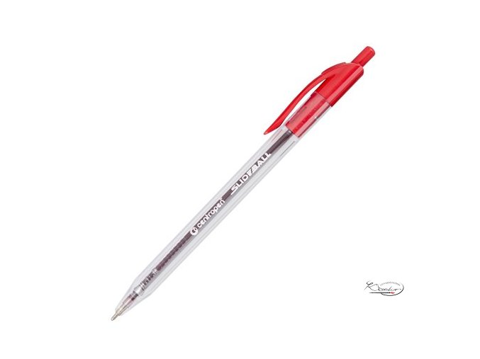 Kuličkové pero Centropen Slideball 0,3 mm  - červené