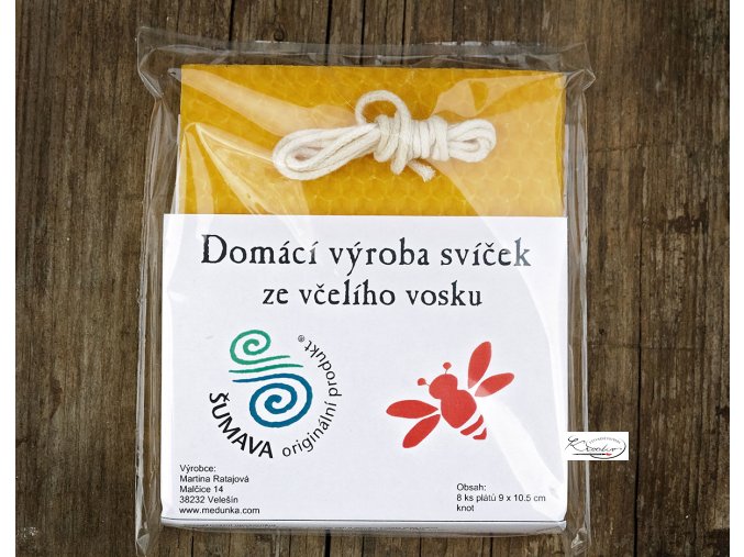 Domácí výroba svíček ze včelího vosku