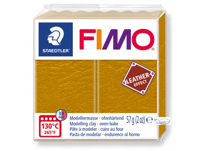 Fimo Effect Leather - 179 okrová