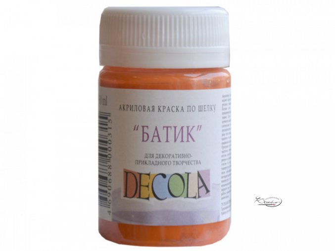 Akrylová barva na hedvábí Deco Batik 50 ml - 315 Orange