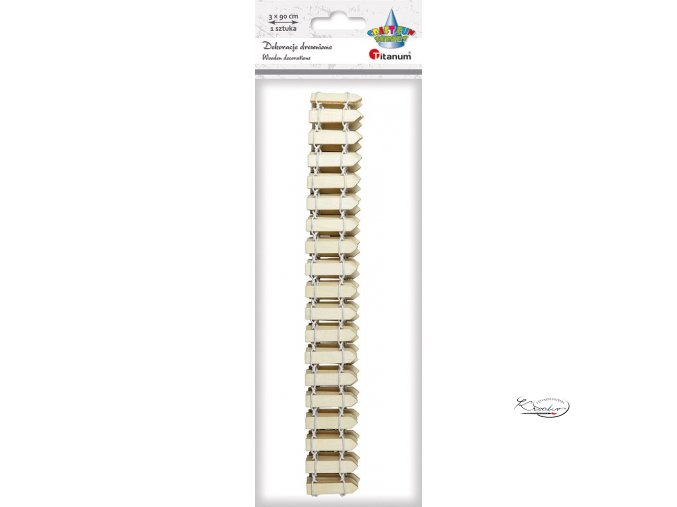 Dřevěná dekorace - Plot 90 cm