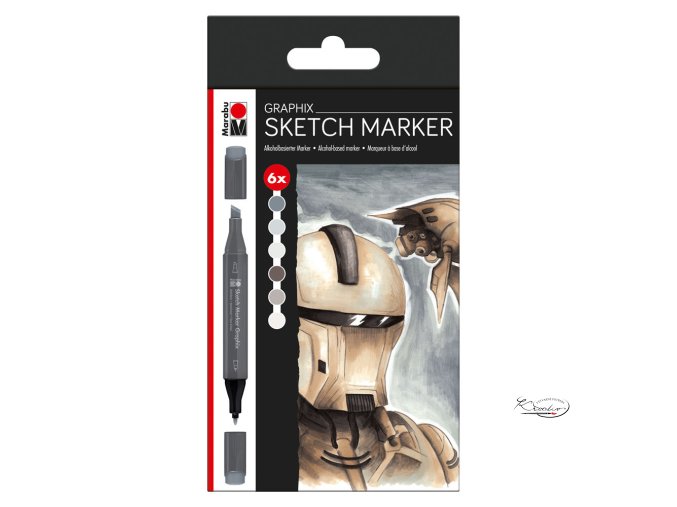 Sketch Marker Graphix Cool Grey 6