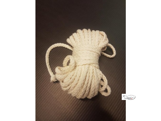 Bavlněná šňůra Macrame Ø 4 mm / 10 m - Natur