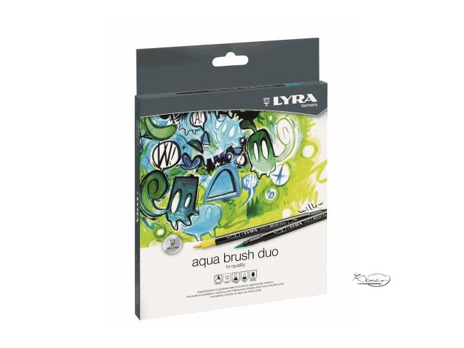 Sada uměleckých fixů LYRA Aqua Brush Duo 12