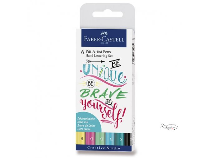 Popisovače Faber-Castell Pitt Artist Pens Hand Lettering 6