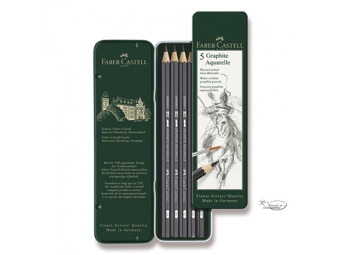 Sada grafitových akvarelových tužek Faber-Castell 5