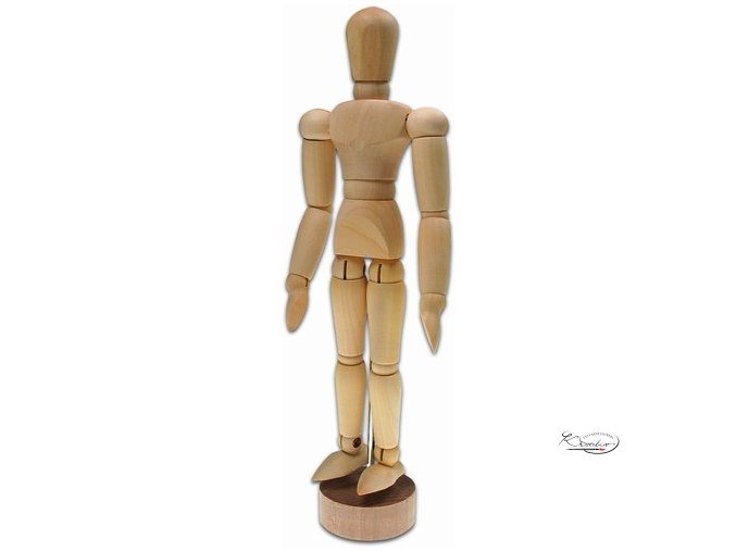 Dřevěná figurína - manekýn 20 cm