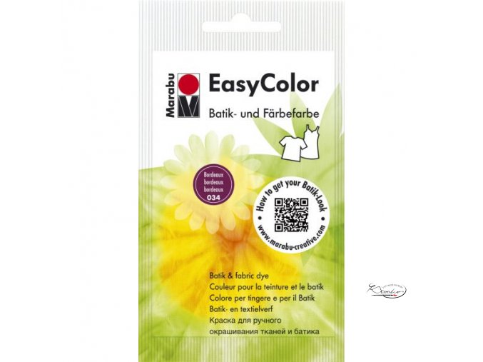 EASY COLOR MARABU 25 G - 034 Bordó