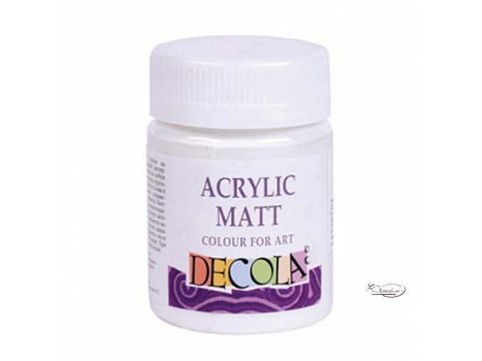 Akrylová barva Decola Matt 50 ml - bílá