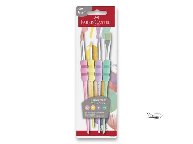 Štětce Faber - Castell Soft Touch  4 ks